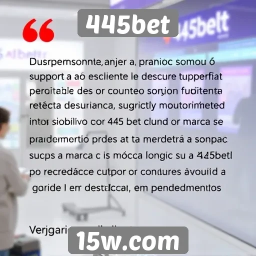 Feedback de usuários sobre o suporte ao cliente do 445bet
