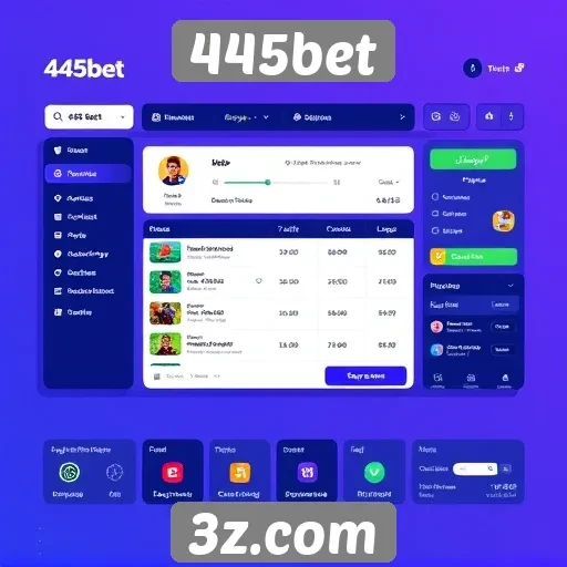 Interface do usuário do 445bet é intuitiva